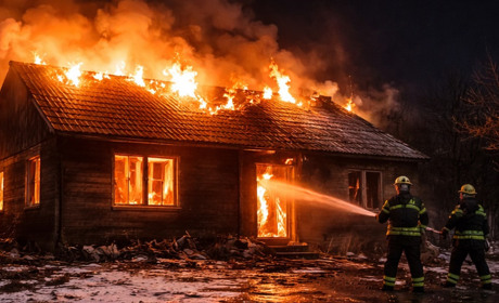У Корюківці вночі сталася пожежа житлового будинку