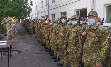 На Менщині розпочалися навчання батальйону територіальної оборони. Резервісти склали присягу