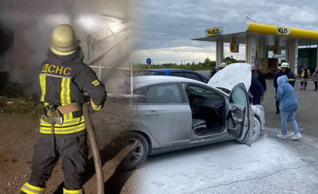У Переяславі за добу сталися три пожежі: горіли дві будівлі та автомобіль поблизу АЗС