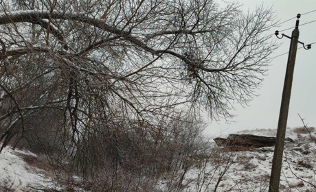 Обриви проводів, поламані опори