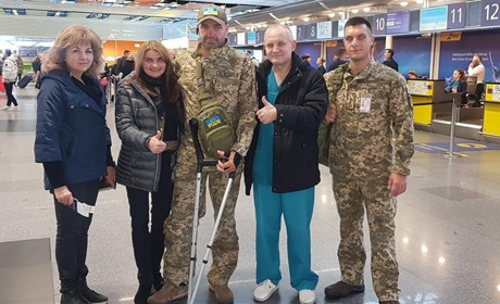 Кіцманчанин Анатолій Сенищ, який був поранений в зоні АТО, проходить реабілітацію у Нью-Йорку