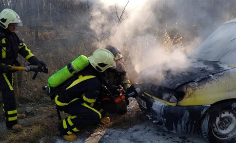 Загорівся на ходу: у Сарненському районі рятували від вогню Citroën