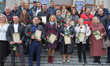У Жмеринці залізничників привітали з професійним святом: відео