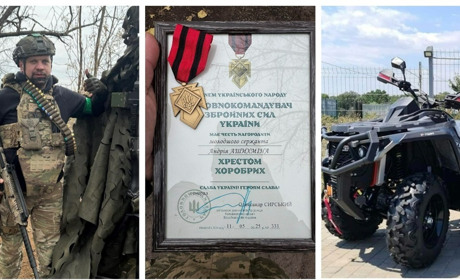 Головнокомандувач ЗСУ вручив «Хрест хоробрих» Андрію Ашихмін зі Жмеринки