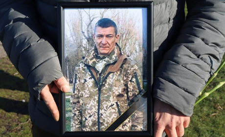 На щиті: у селі Хороше провели в останню путь Докійчука Дмитра