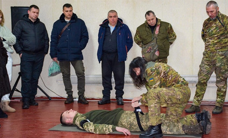 Навчання із тактичної меддопомоги в Кагарлику