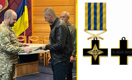Переяславець Петро Ісак отримав медаль «Залізний хрест» Міністерства оборони України