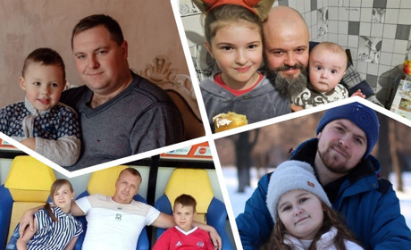 День тата в Петропавлівці: доньки та сини вітають своїх татусів
