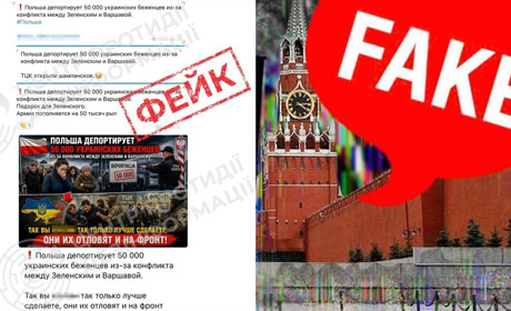 росіяни поширюють фейк про підготовку до депортації 50 тис. українців із Польщі