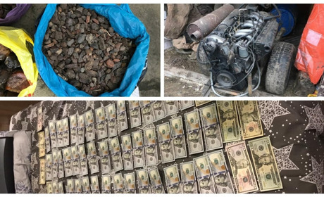 Бурштин, зброю, мотопомпу та готівку вилучили під час обшуків на Володимиреччині
