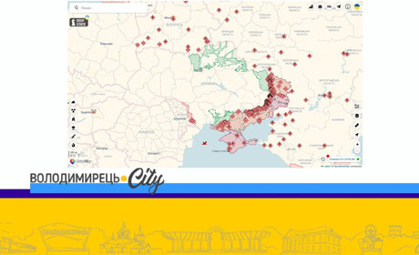 Користувачі інтернету можуть слідкувати за бойовими діями на онлайн-карті – вона доступна в Україні