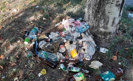 У Волновасі влаштували смітник на алеї по вулиці Ювілейній. Фото