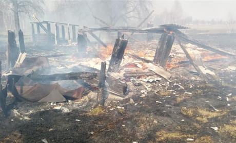 Запалила власноруч: на Сарненщині жінка ледве не згоріла у траві