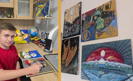 Юний художник чортків’янин – Дмитро Мороз: мистецтво крізь біль та надію