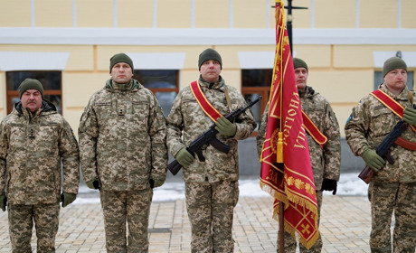 Чернігівські Захисники Сил територіальної оборони “Північ” отримали бойовий прапор