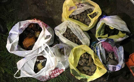 20 кг «сонячного» каміння у фургоні: жителі Рівненської області незаконно перевозили бурштин