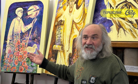 Триптих про Григорія Сковороду подарував переяславському музею художник Валерій Франчук