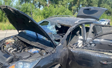 Росіяни атакували безпілотником цивільне авто на дорозі між Глуховом та Сумами