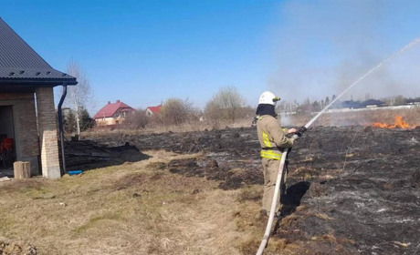На Кременеччині через спалювання трави міг спалахнути будинок