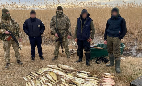 Прикордонники виявили бракон’єрів на озері Катлабух та Ялпуг