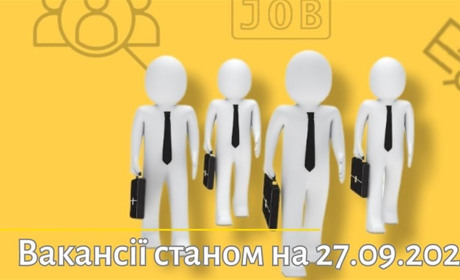 Актуальні вакансії в Южноукраїнську: юристконсульт, акомпоніатор, бухгалтер, касир