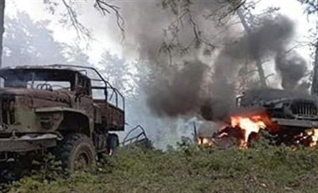 Наш спецназ знищив російський "Урал" з іранськими снарядами для "Градів"