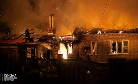 15 дронів атакували Охтирку: постраждали 14 людей, серед них троє дітей