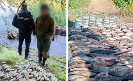 На річці Турунчук спіймали браконьєра з багатим уловом: оселедець, лящ, карась, білий амур