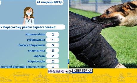 Пʼятьох людей вкусили тварини за тиждень у Вараському районі