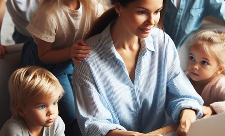 Безкоштовні ноутбуки й навчання: як багатодітним мамам взяти участь у проєкті