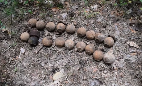 На Володимиреччині піротехніки знищили 21 ручну гранату часів Першої світової війни