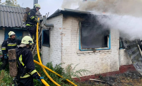 На Переяславщині горіли два житлові будинки