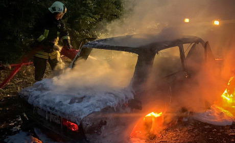 Автомобіль ВАЗ 2106 згорів у Сільці