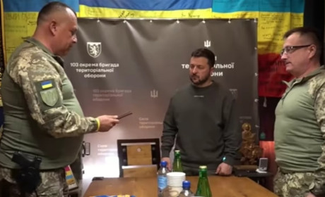 Зеленський побував неподалік Сватового на передовій. Оглянув танки Leopard 2 та бойові машини піхоти