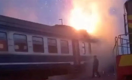 На Хмельниччині під час руху загорівся дизель-поїзд