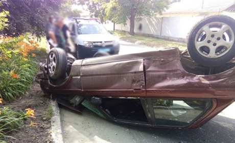 В Измаиле произошло ДТП: водитель перевернувшегося автомобиля в больнице