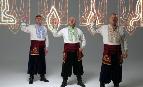 Учасники вокального тріо «Гонта» з Умані зняли кліп на патріотичну пісню «Тризуб»