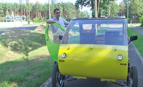 Варашанин власноруч змайстрував унікальний мініелектрокар
