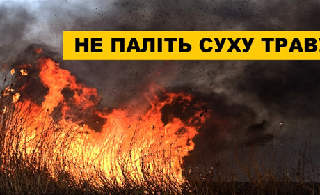 Не паліть суху траву!