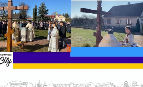 У Рафалівці висвячено і встановлено придорожній хрест (фігуру) на місці знищеного вандалами