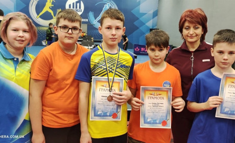 Юні сміляни взяти участь у Чемпіонаті України з настільного тенісу