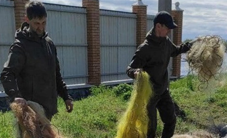 Порушники нерестової заборони: на Полтавщині вилучили близько 17 кілометрів браконьєрських сіток