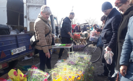 Ринок “Хортиця” за три дні до 8 Березня, або передсвяткові клопоти жителів Сірогозщини (фото)