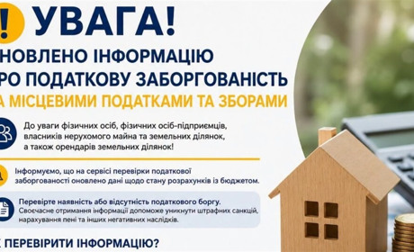 Перевірте стан розрахунків з бюджетом за місцевими податками і зборами!