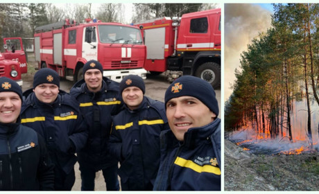 20 жмеринських рятувальників взяли участь у ліквідації пожеж в Чорнобилі: фоторепортаж
