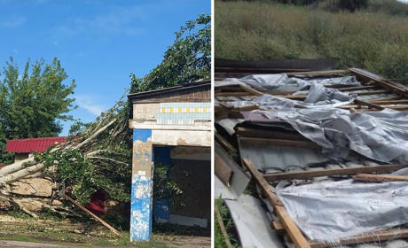 Зірваний дах з ліцею та повалені дерева: у Петропавлівці ліквідовують наслідки буревію
