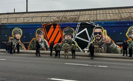 Полеглого 21-річного добровольця зі Славути зобразили на муралі у столиці