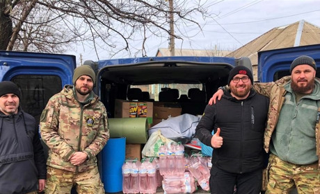 Гуманітарний рейс на Бахмутський напрямок волонтерів фонду “Підтримки Мелітополя”