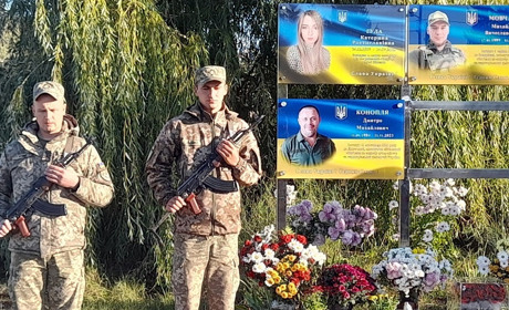 Пам’ятаймо кожного: у Жигалівці відкрили пам’ятні дошки на честь загиблих земляків
