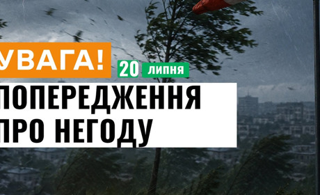 Попередження про грози та шквали на території Хмельницької області